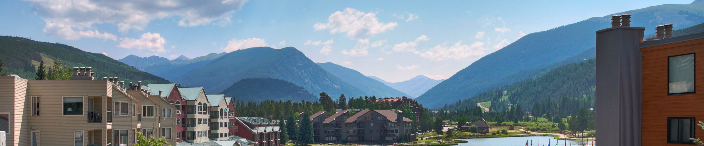 Bird's Eye View of Keystone Lake and the Condos Surrounding at Keystone Mountain Resort