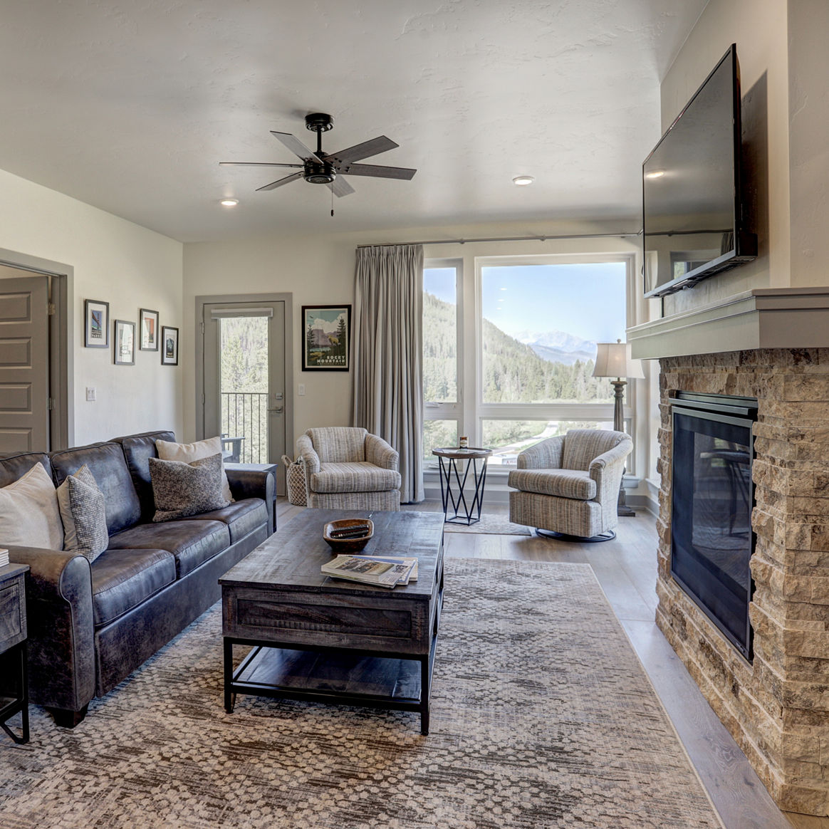 Living Room in Condo at Keystone Mountain Resort