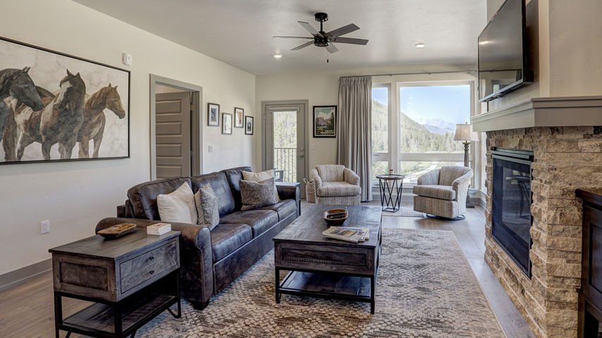 Living Room in Condo at Keystone Mountain Resort