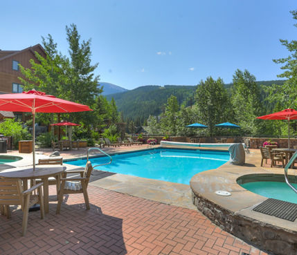 Outdoor Pool at a Dakota Lodge at Keystone Mountain Resort