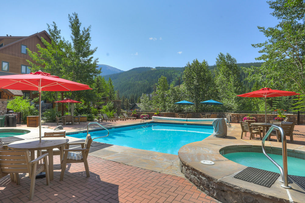 Outdoor Pool at a Dakota Lodge at Keystone Mountain Resort