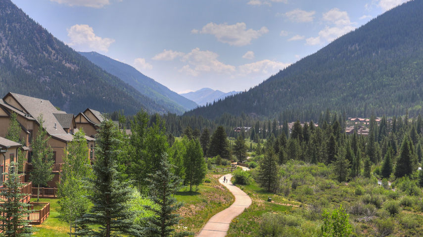Scenic View of the Mountains Surround Keystone Mountain Resort