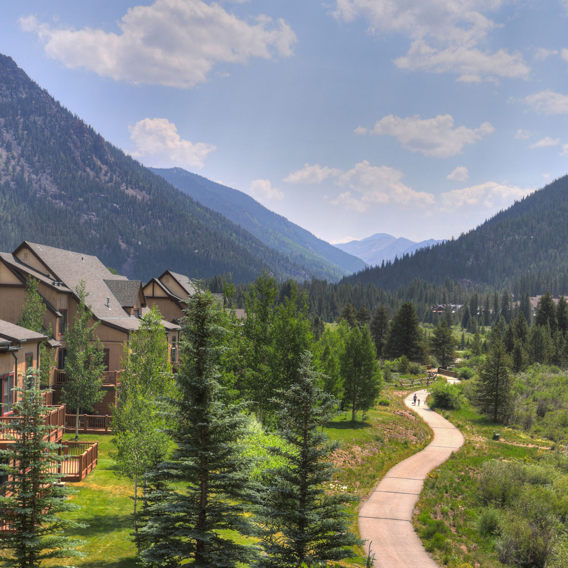 Scenic View of the Mountains Surround Keystone Mountain Resort