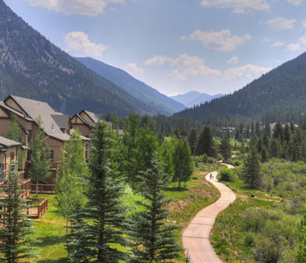 Scenic View of the Mountains Surround Keystone Mountain Resort
