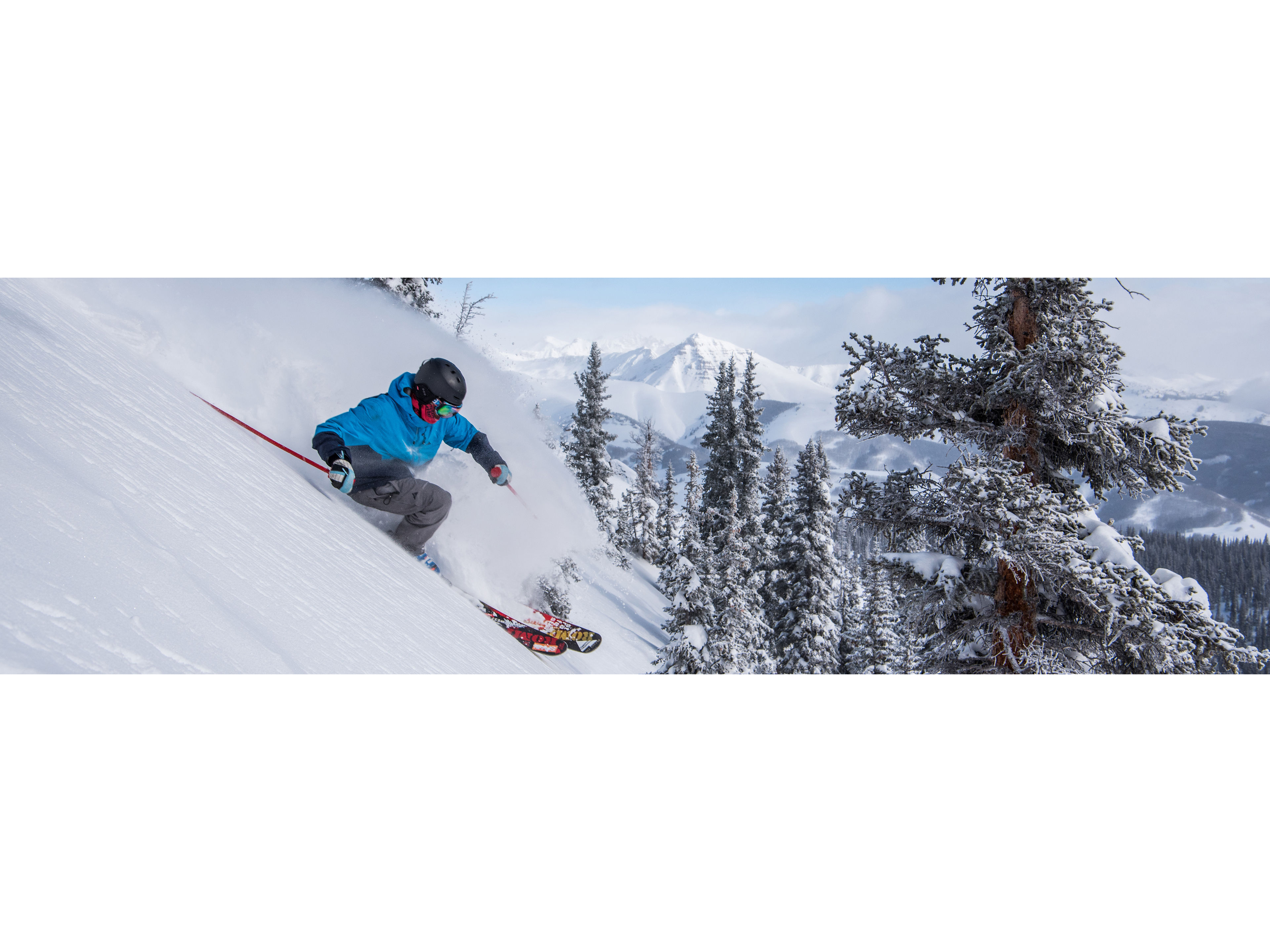 Powder Skiing In View Of Teocalli Mountain