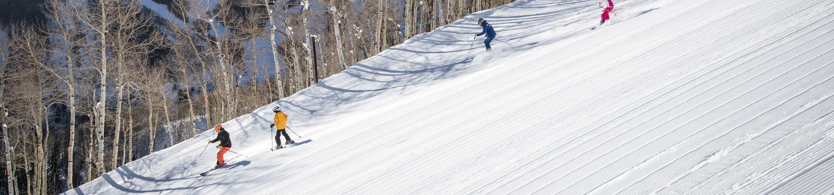 Family skis with a private mountain Mountain Host at Beaver Creek, CO.