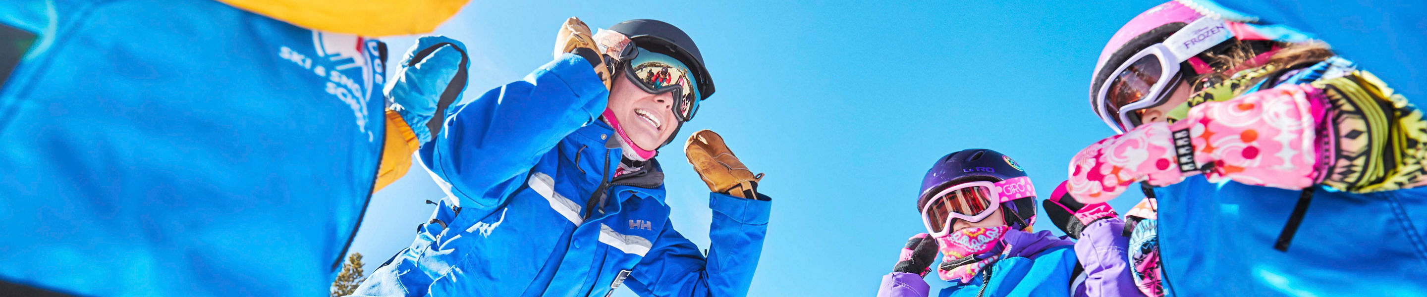 Ski school kids group at Breckenridge, CO.
