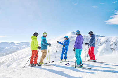 Never nesters in a private ski school lesson in Breckenridge, CO.
