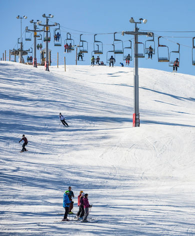 Private Ski School lesson at Wilmot Mountain