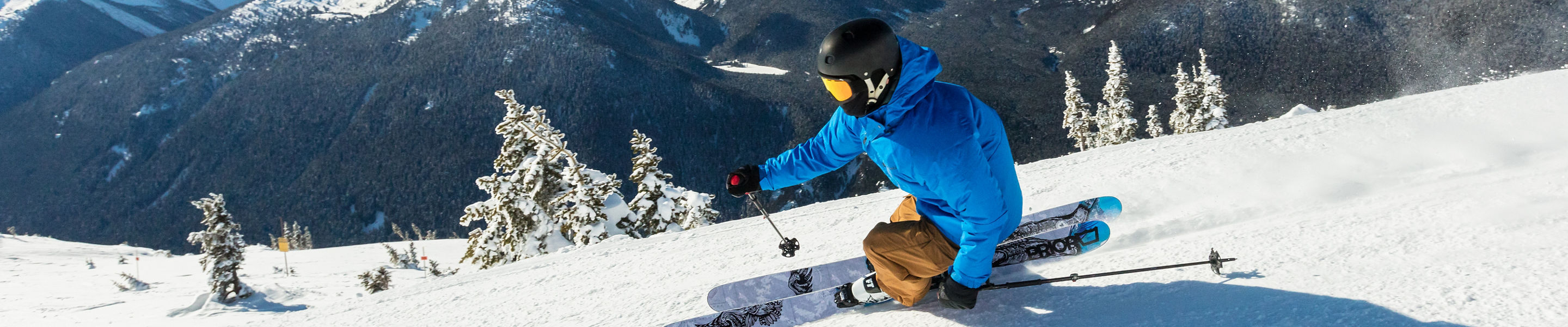 Keaton Carlson Skiing Groomers on a Bluebird Day