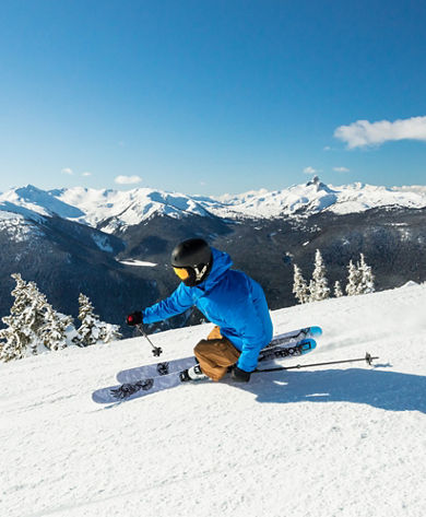 Keaton Carlson Skiing Groomers on a Bluebird Day