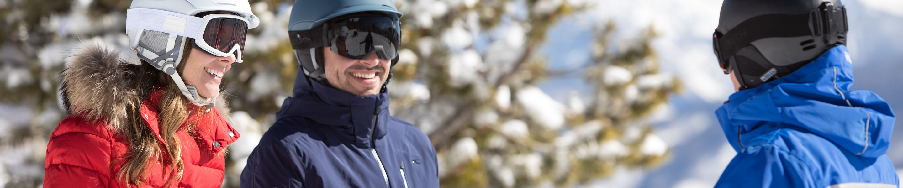 Private Mountain Host escorts a couple through Thresher Glade in Beaver Creek, CO.