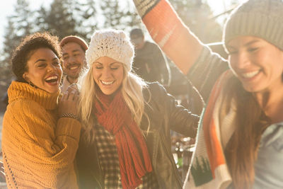 Young and Independents dance at local concert in the village at Heavenly Mountain Resort, CA.