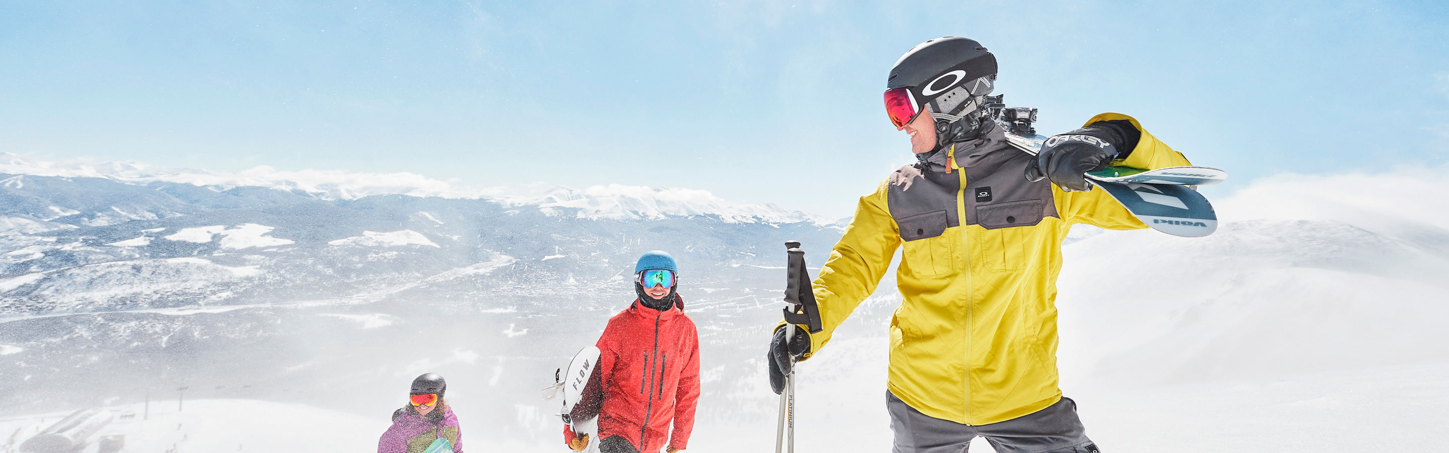 Young and Independents enjoy powder on Peak 6 in Breckenridge, CO.