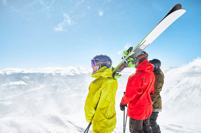 Young and Independents enjoy powder on Peak 6 in Breckenridge, CO.