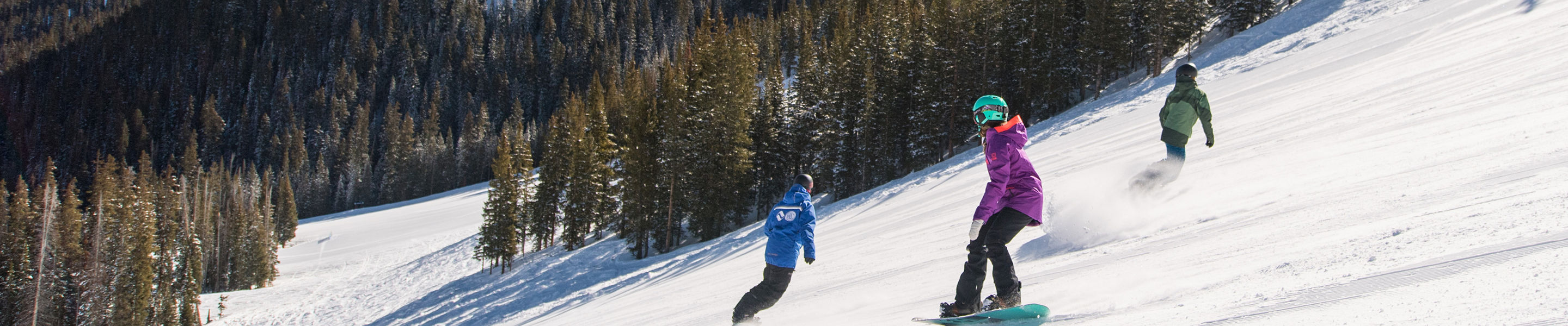 Adult Snowboard School at Vail, CO.