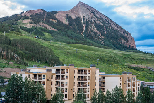 The Plaza at the base of the mountain in Crested Butte, CO.