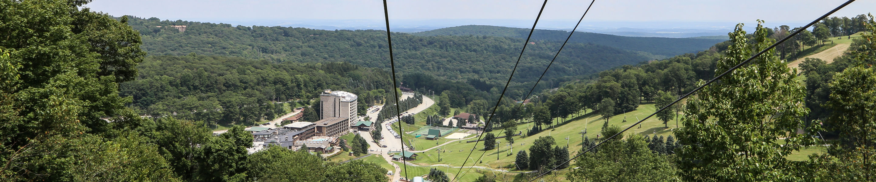 Scenic View of Seven Springs from Chairlift