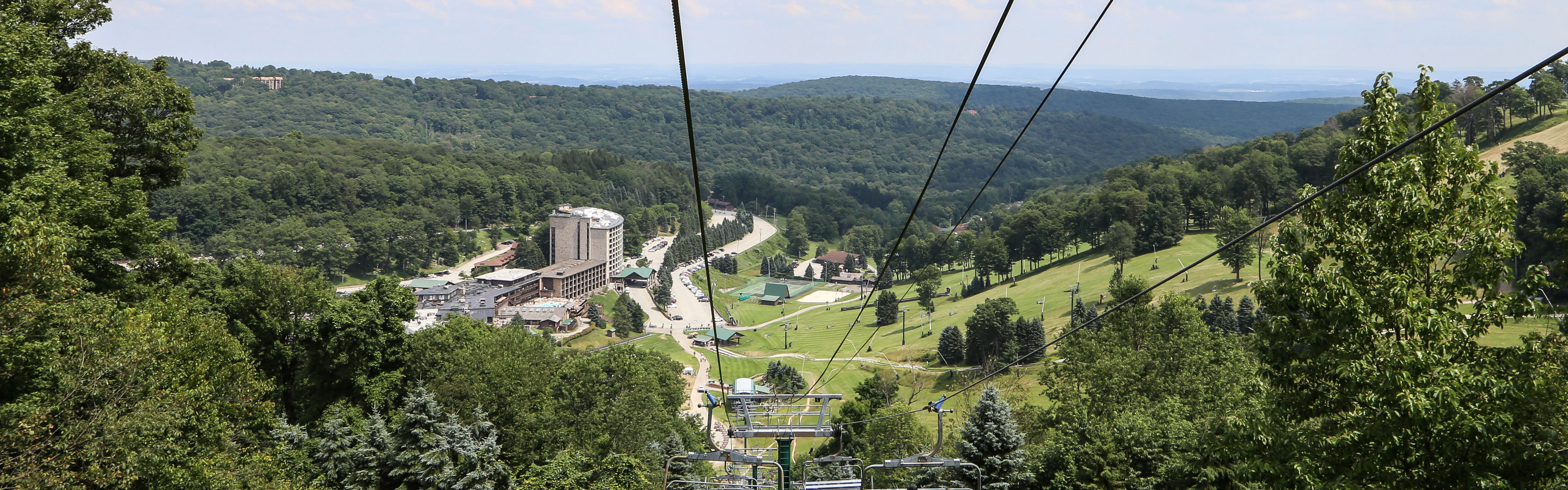 Scenic View of Seven Springs from Chairlift