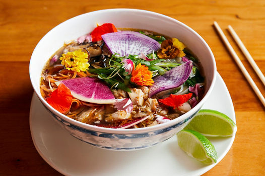 Colorful Ramen Bowl at Stowe Mountain Resort