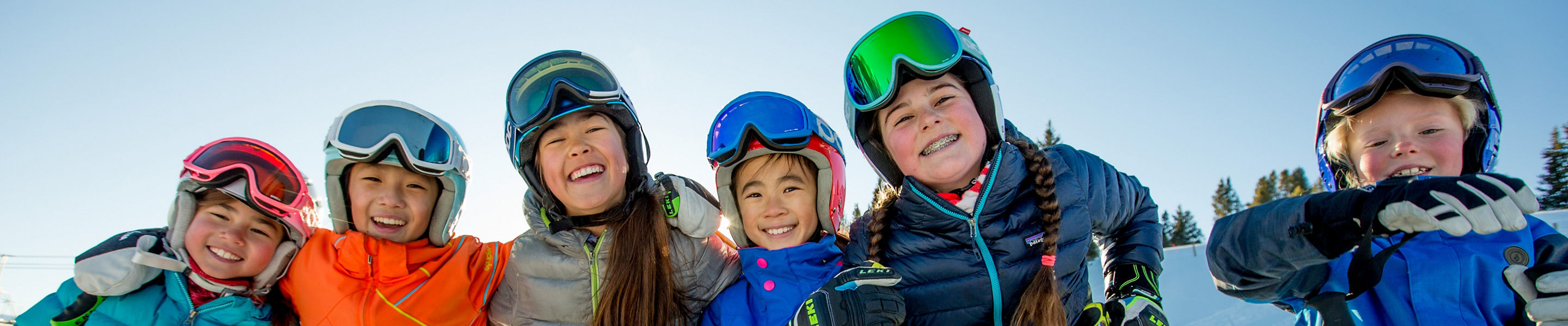 Kids Ski School at Vail, CO.