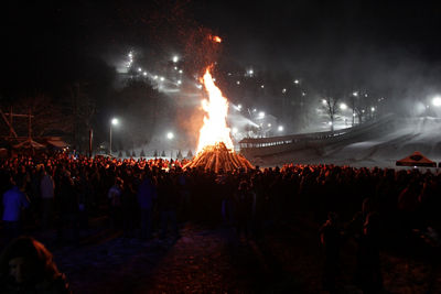 Bonfire at Uller Fest at Roundtop