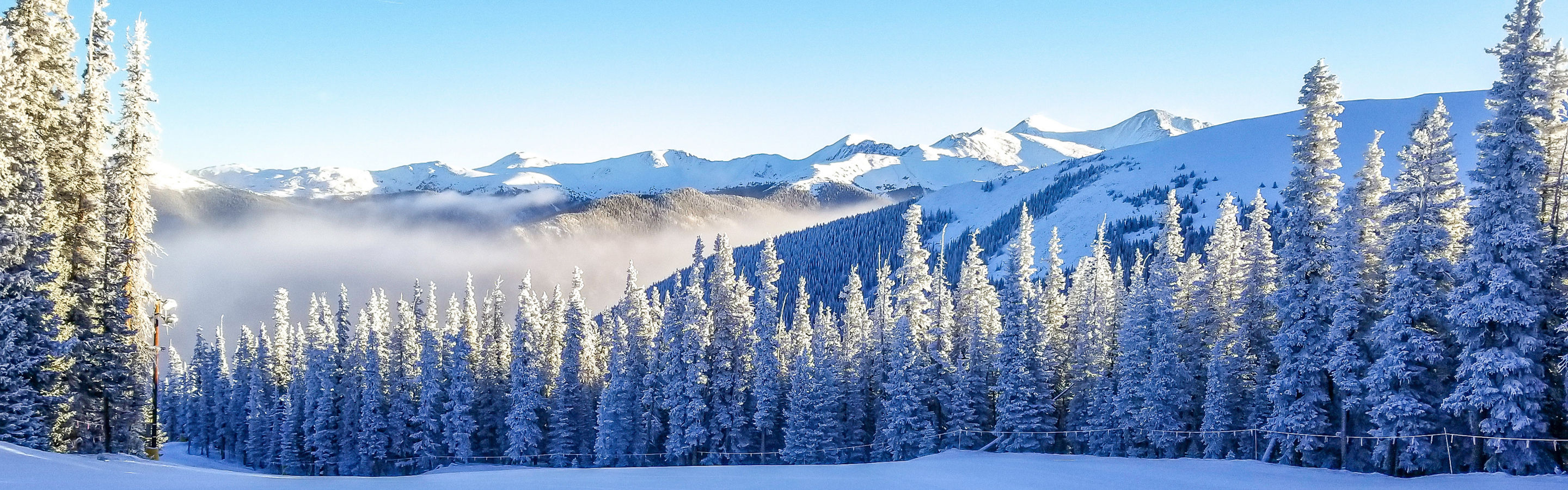 Fresh Fallen Snow in Keystone, CO.
