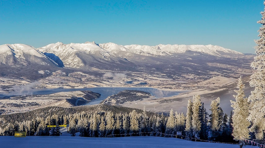 View of Lake Dillon from Keystone, CO.