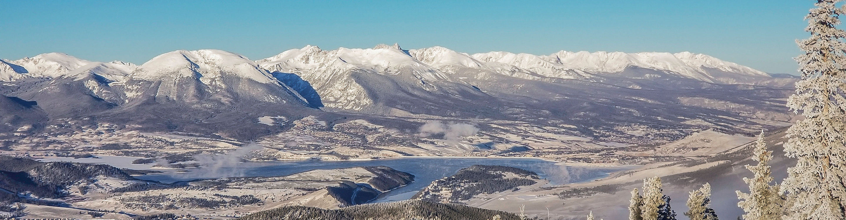 View of Lake Dillon from Keystone, CO.
