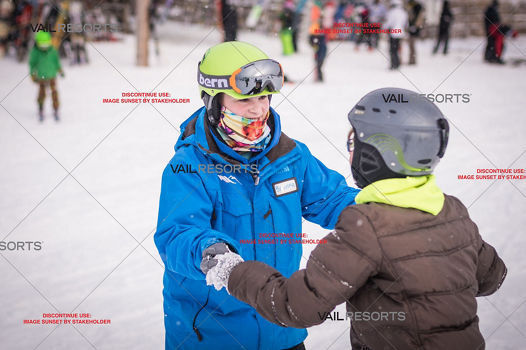 Snowboarders Take Lesson with Boston Mills Instructor