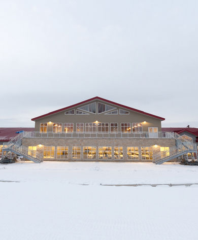 Snowy Day at Mad River Mountain Lodge 