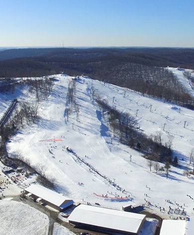 Aerial View of the Hidden Valley Ski Area