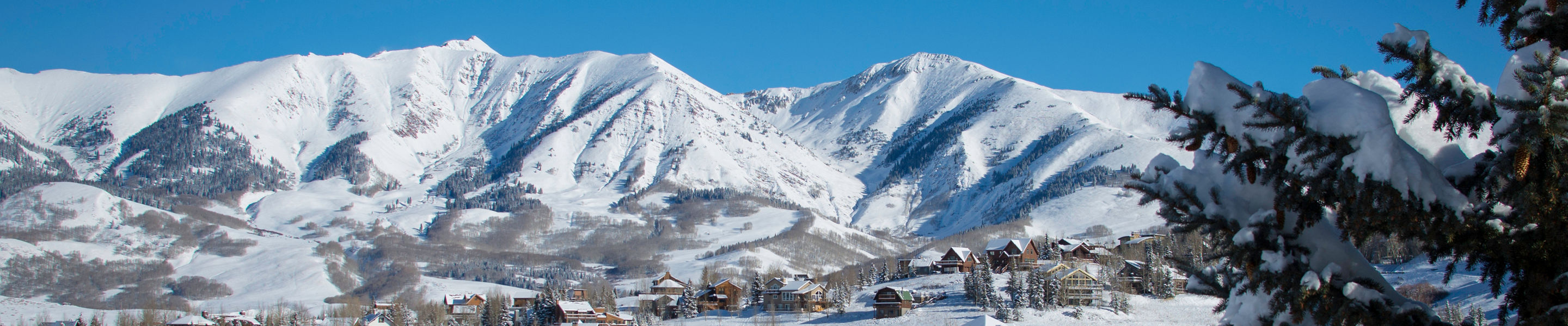 Scenic neighborhood in Crested Butte, CO.