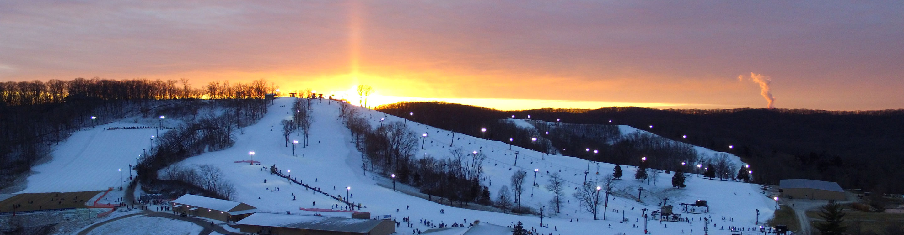 Aerial View of the Hidden Valley Ski Area
