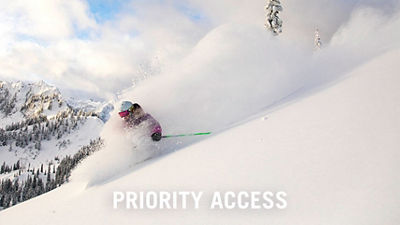 Family skiing together on a groomer at Keystone Resort