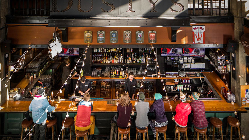 Dusty's Bar and Restaurant in Whistler Blackcomb.