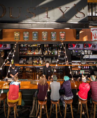 Dusty's Bar and Restaurant in Whistler Blackcomb.