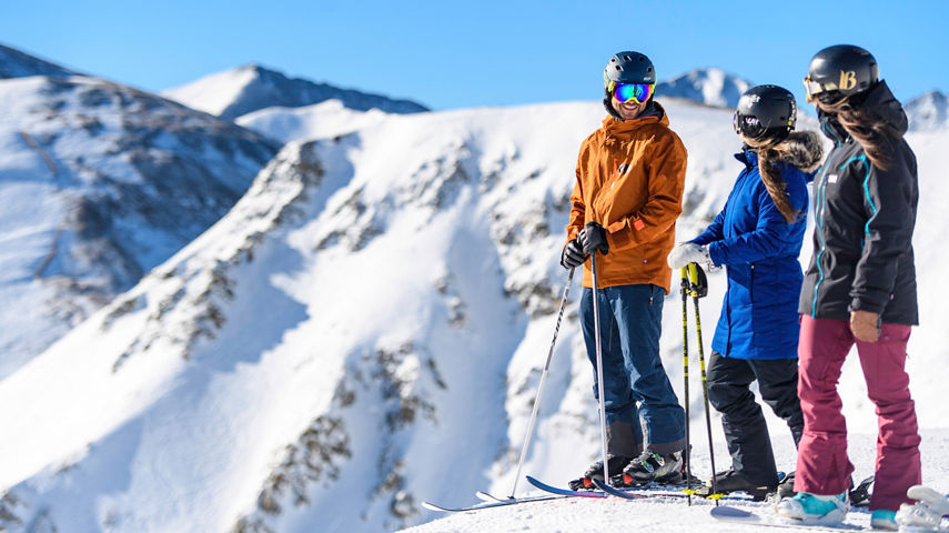 Friends take on Peak 6 in Breckenridge, CO.