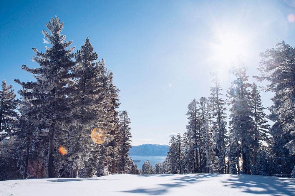 Morning view of Lake Tahoe in Northstar, CA.