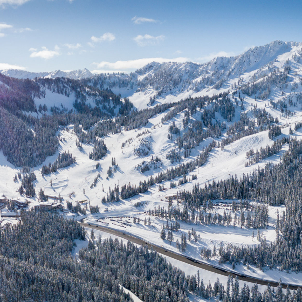 Aerial Pano at Stevens Pass
