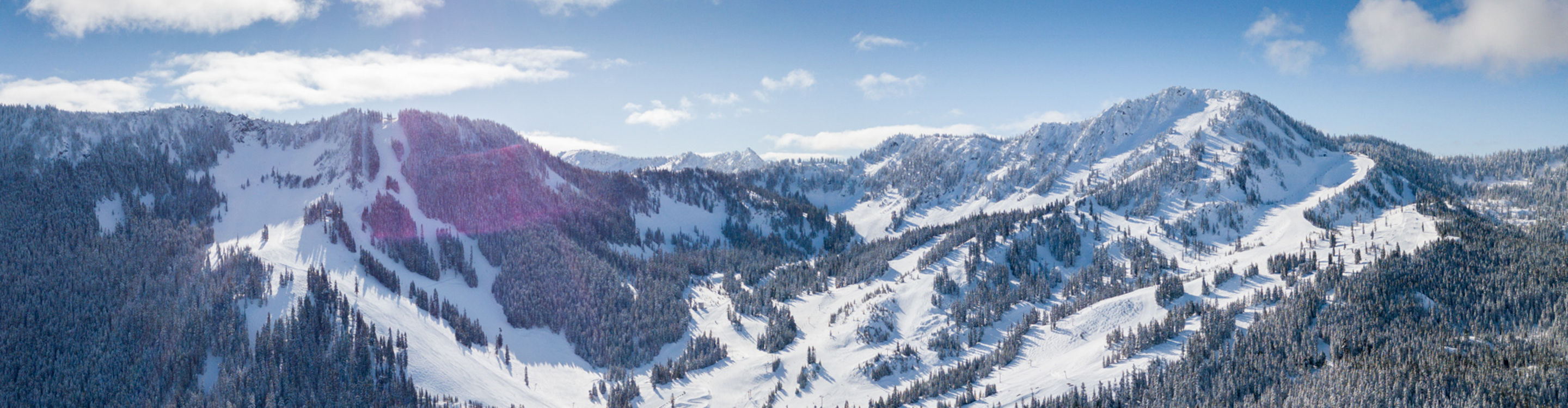 Aerial Pano at Stevens Pass