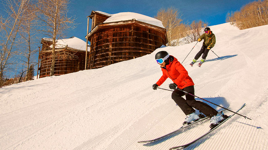 Skiing in Park City, UT.