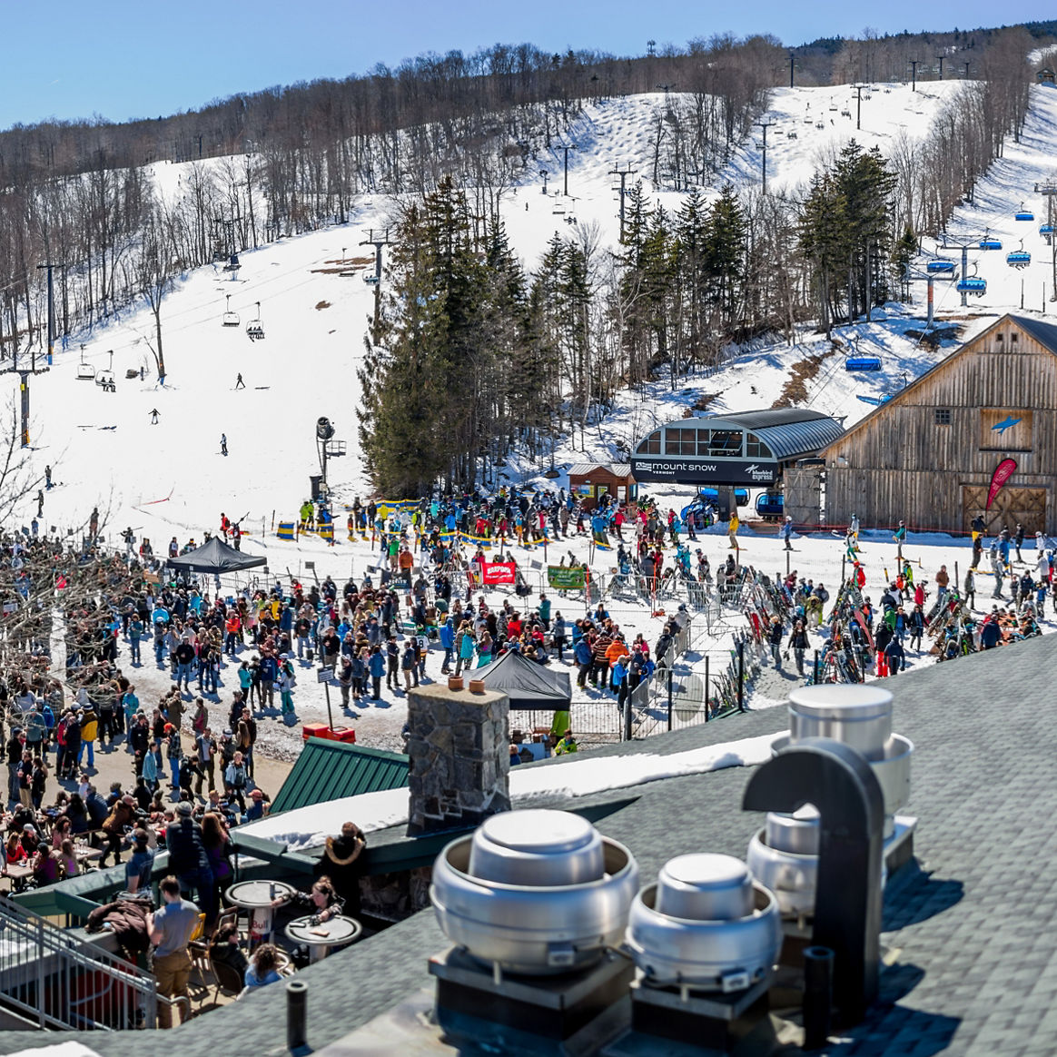 View of Setup for Reggaefest Event at Mount Snow