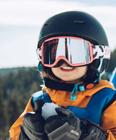 Kids ski school at the resort in Northstar, CA.