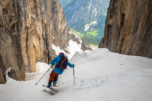 Solo Skiing at Portetta Courchevel