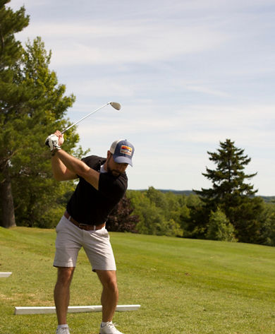 Man Plays Golf at Mount Snow Golf Club