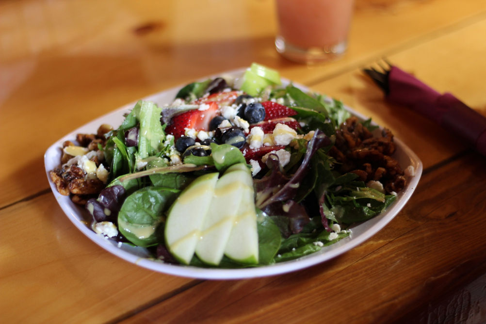 Spinach and Fruit Salad at Restaurant at Mount Snow