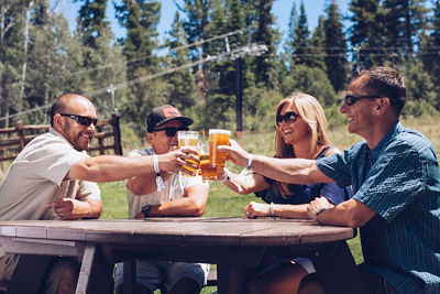 Beerfest event in the village of Northstar, CA.
