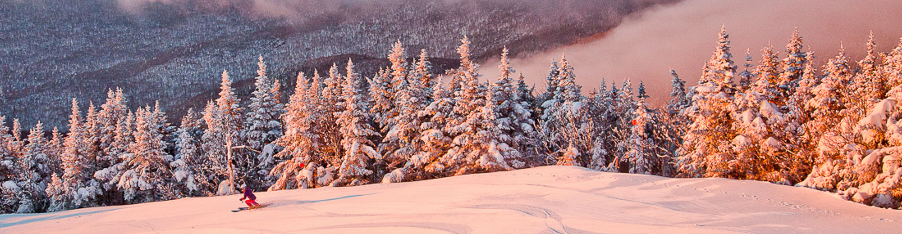 Scenic view at sunrise in Stowe, VT
