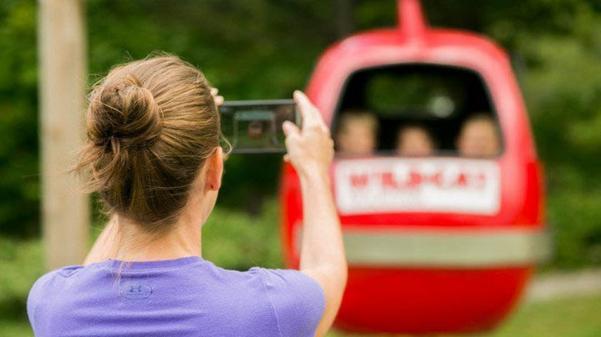 Mom Takes Pictures of Kids at Wildcat Mountain